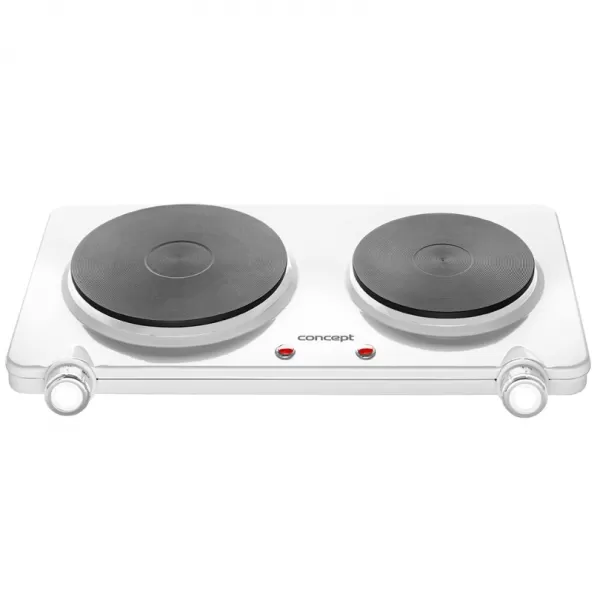 CONCEPT Elektrický dvouplotýnkový vařič smaltový 2250 W