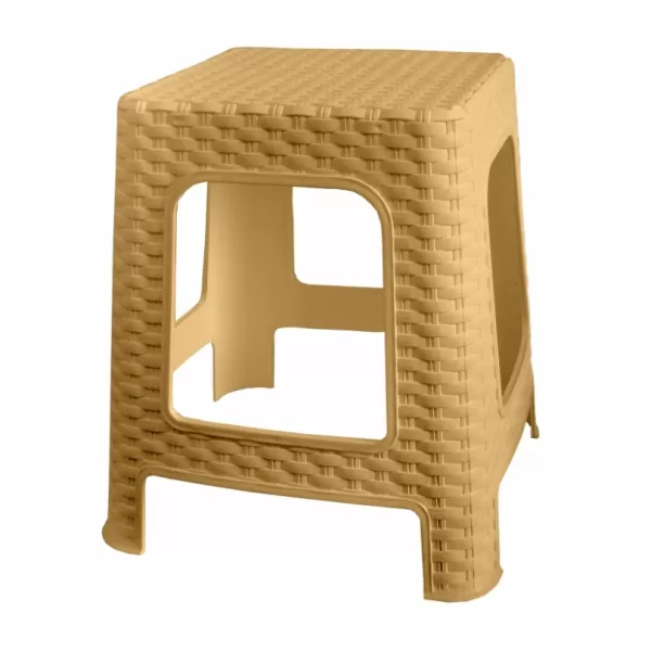 Taburet polyratan I krémová 36x33x33cm MP1435
