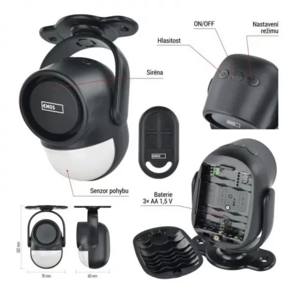 EMOS Alarm KIT EM-125L PROTECTOR H8106