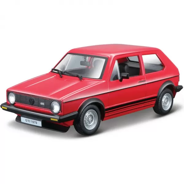 Bburago - Auta HOBBY, Volkswagen Golf Mk1 GTI (1979), červená, 1:24