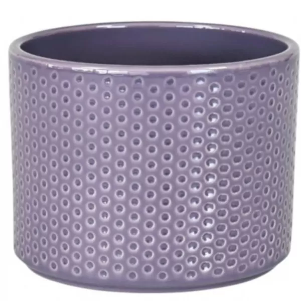Obal PILLAR SPOTS d17x15cm fialový lesk