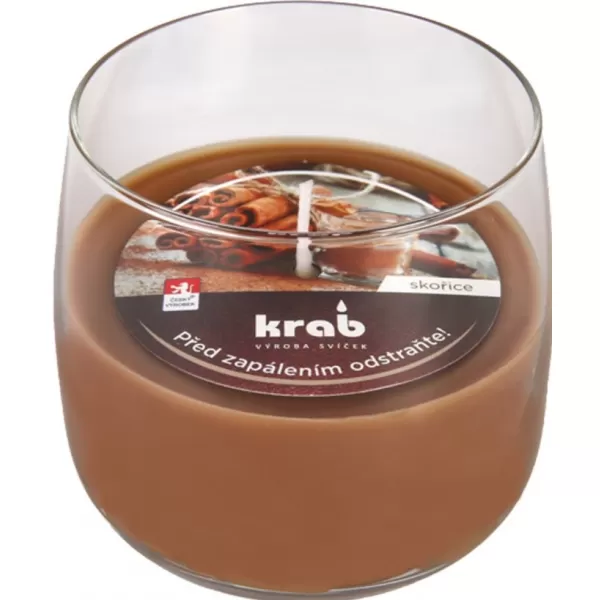 Svíčka sklo - aroma skořice 125 g