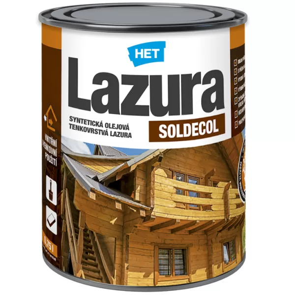 HET Soldecol Lazura 10 - Bílý 2,5l