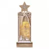EMOS DCWW13 3LED XMAS WOOD STAR 2AA T WW-dekorace dřevěná hvězda