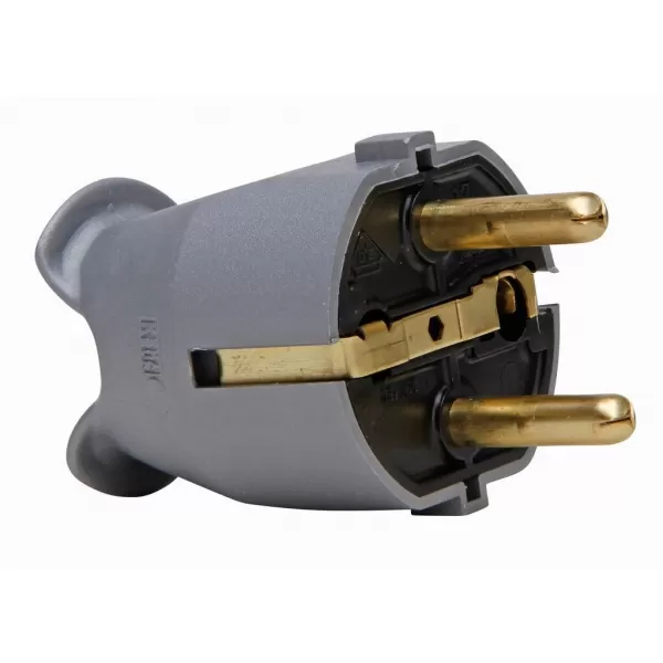 Vidlice stříbrná 16A/230V KOPP 1757.2000.2