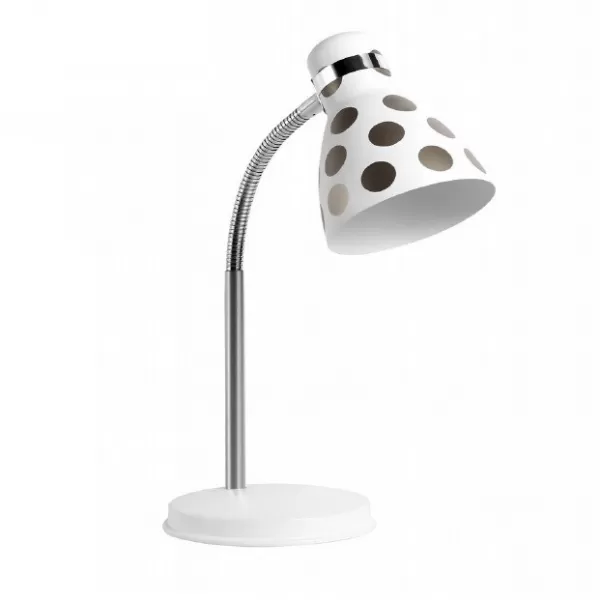 NIPEKO Lampa stolní FANDA šedá puntík