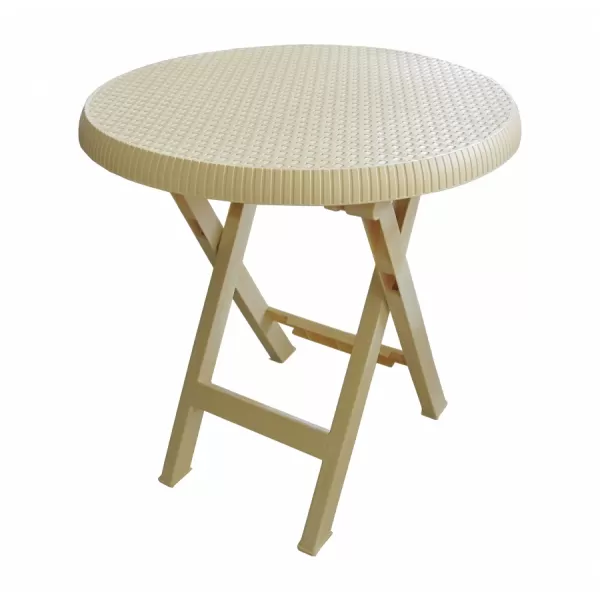 Stůl skládací TEO průměr 70cm champagne MP1455