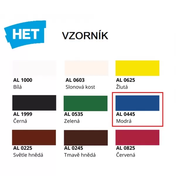 HET Akryl modrý lesk 0445 0,7kg