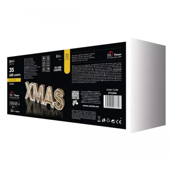 EMOS 35LED XMAS sign 2AA WW /ZY2204/