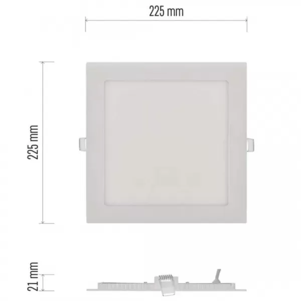 EMOS LED SVÍTIDLO NEXXO VES. ČT 18W 1600LM IP40 NW B ZD2145