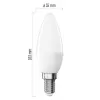 EMOS LED CLS CANDLE 6,5W E14 WW ZQ3E41