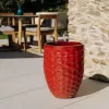 Květináč keramický Merovee tropická červená XL 42x55cm
