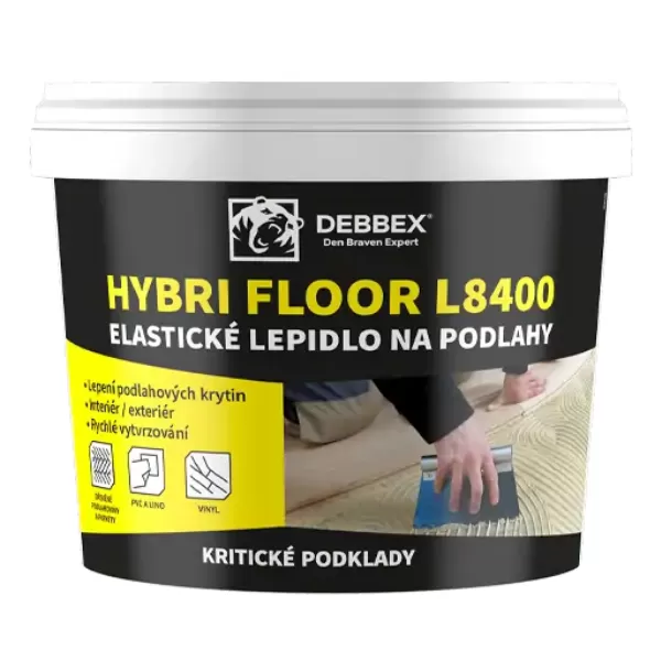 DENB Elastické lepidlo na podlahy HYBRI FLOOR L8400, kbelík 15 kg