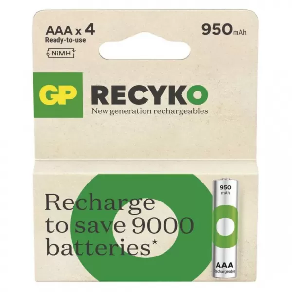 EMOS Baterie GP nabíjecí RECYKO 950 AAA B25114 4PP 4ks/bal