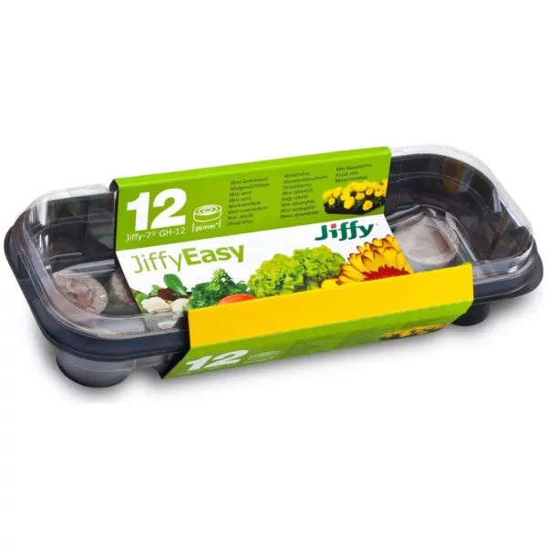 Minipařeniště GH-12 + 12 ks rašelinových tablet Jiffy-7®, 27 x 11,5 x 6 cm