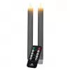 NIPEKO Svíce 23cm šedá LED 2ks/bal