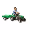 Šlapací traktor Ranchero s vlečkou, zelený