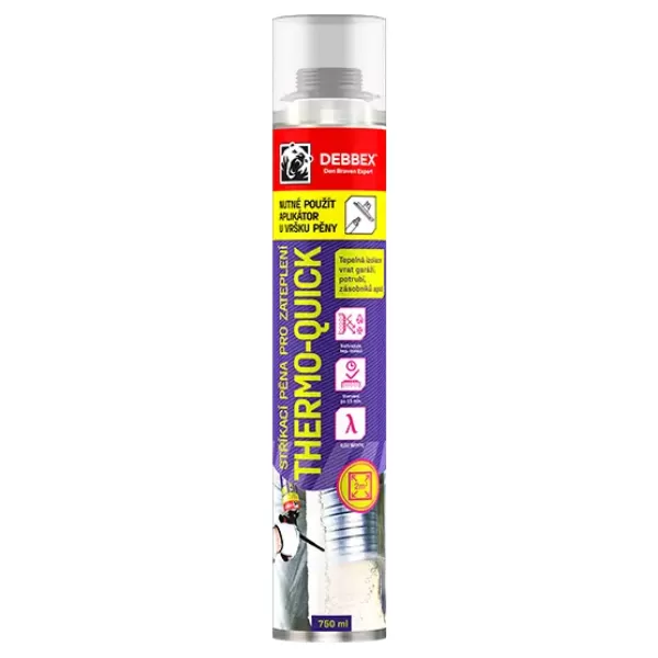 DENB Stříkací pěna pro zateplení izolace THERMO-QUICK 750ml DEBBEX - Novinka!