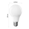 EMOS LED žárovka Classic A60 / E27 / 9,5 W (75 W) / 1055 lm / neutrální bílá ZQ5E53.3 3ks/bal