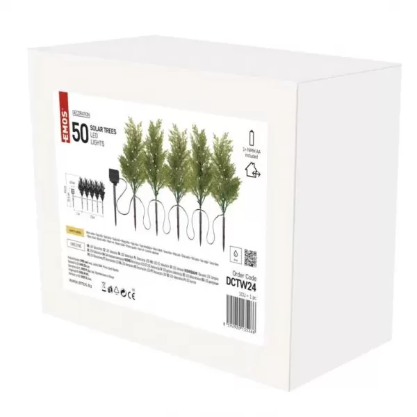 EMOS 50LED SOLAR TREE S/5 WW DCTW24