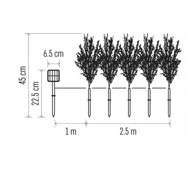 EMOS 50LED SOLAR TREE S/5 WW DCTW24