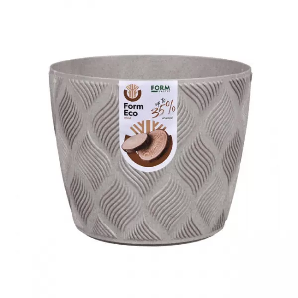 Obal PETIT ECO FLOW d15×12cm - šedý
