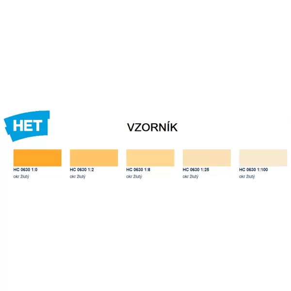 HETcolor 0630 - okr žlutý 1 kg