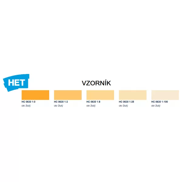 HETcolor 0630 - okr žlutý 0,35kg