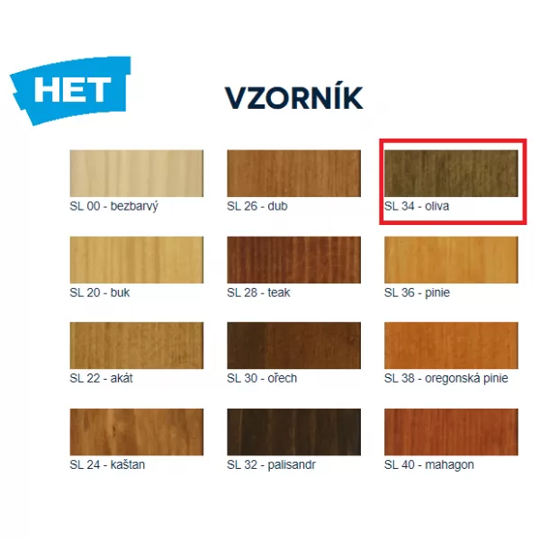 HET Soldecol Lazura 34 - Oliva 0,75l