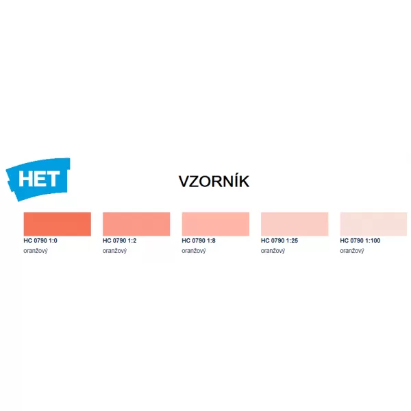 HETcolor 0790 - oranžová 1 kg