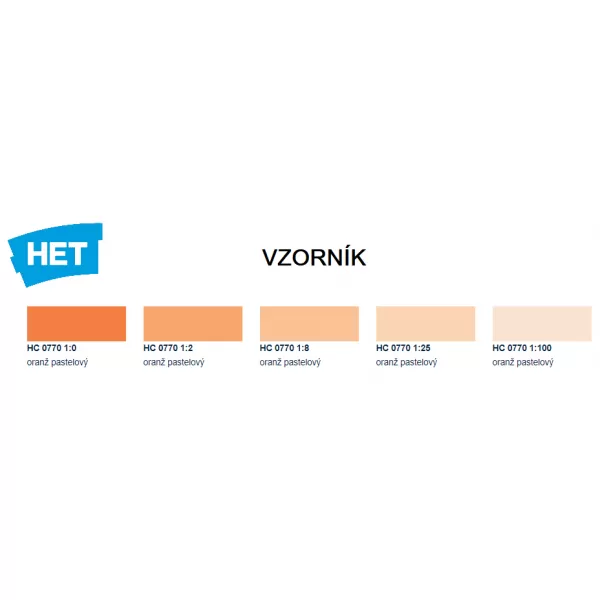 HETcolor 0770 - oranžová pastelová 1 kg