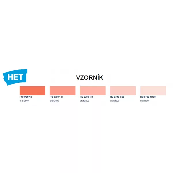 HETcolor 0790 - oranžová 0,35kg