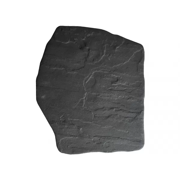 Nášlapy Passo Giapponese Ardesia 42-36x2cm černá slinutá keram.,6,3kg/bal 96ks