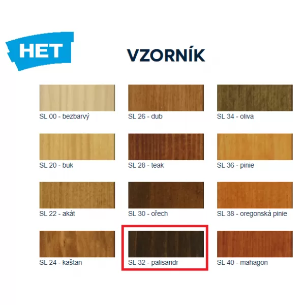 HET Soldecol Lazura 32 - Palisandr 2,5l