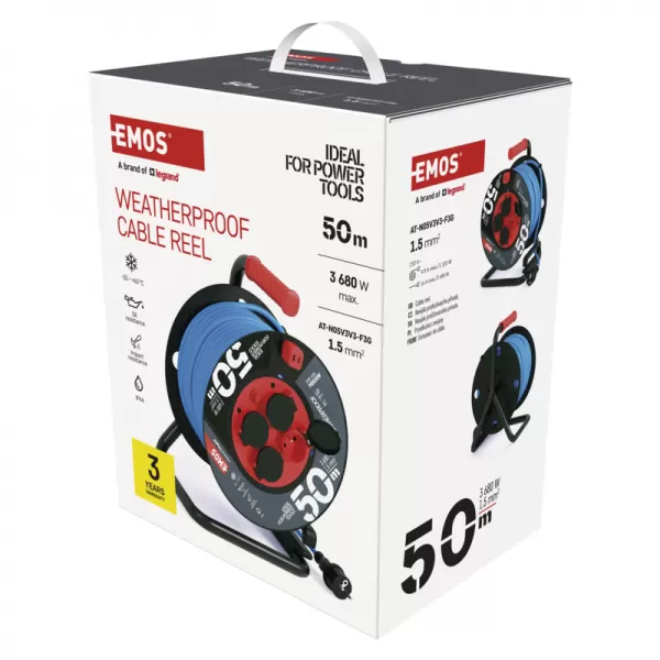 EMOS Buben 4Z 50m 1,5mm nemrznoucí PVC kabel P08550W