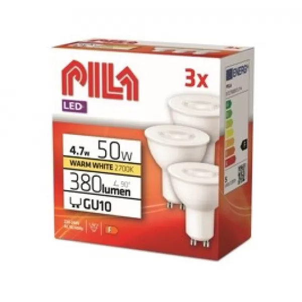 PILA LED žárovka 50W GU10 827 36ND ND 3CT/6 (3ks bal.)