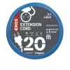EMOS Počasí odolný prodlužovací kabel 20m/1 zásuvka/černý/silikon/230V/1,5mm2 (P01420W)