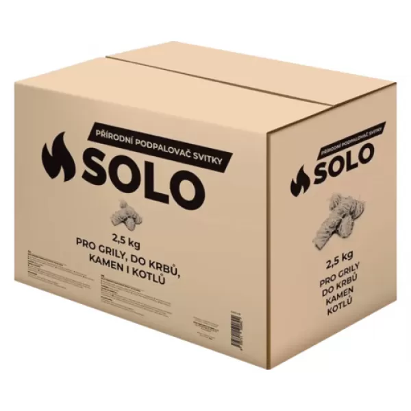 SOLO Podpalovač přírodní svitky 2,5kg