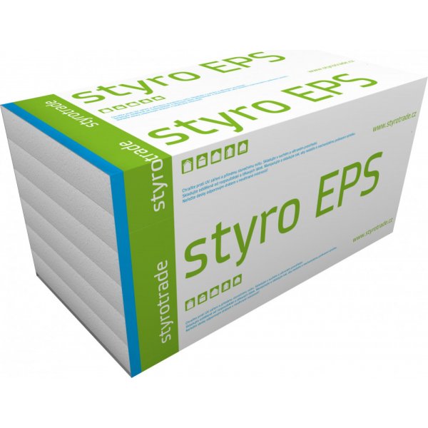 Polystyren EPS 70 F fasád. 1000x500x 100 (2,5m2/bal)