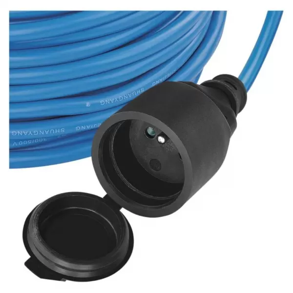 EMOS Počasí odolný prodlužovací kabel 10m/1 zásuvka/modrý/silikon/230V/1,5mm2 (P01410W)