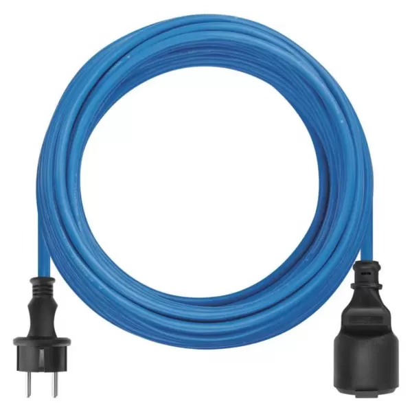 EMOS Počasí odolný prodlužovací kabel 10m/1 zásuvka/modrý/silikon/230V/1,5mm2 (P01410W)
