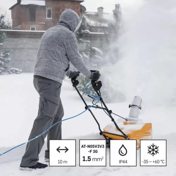EMOS Počasí odolný prodlužovací kabel 10m/1 zásuvka/modrý/silikon/230V/1,5mm2 (P01410W)
