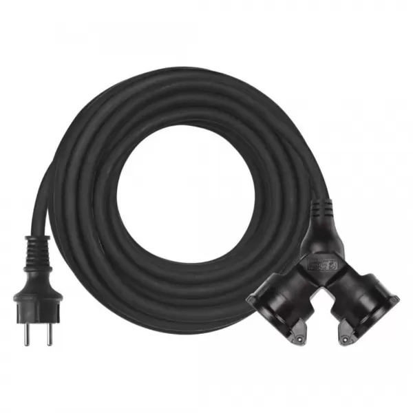 EMOS Prodlužka 2Z 15M 3x1,5 GUMA IP44 P0602