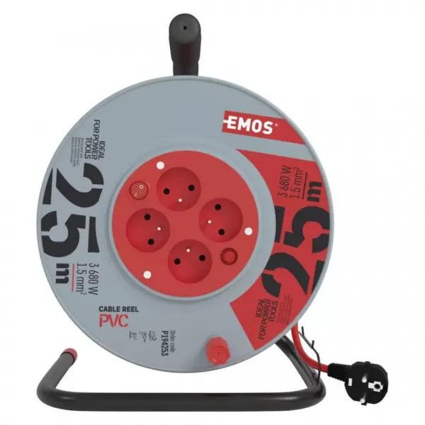 EMOS Buben 4Z 25M 1,5MM PVC VYPÍNAČ. P194253