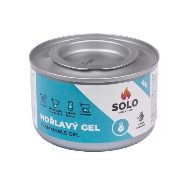 SOLO hořlavý gel v pechovce 200g