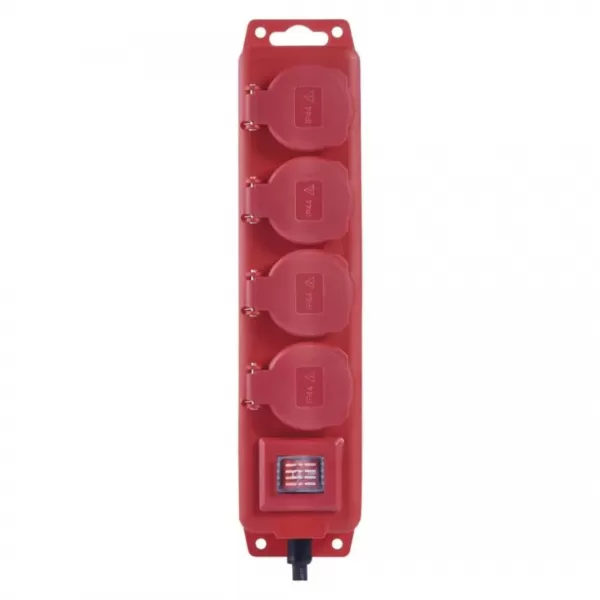 EMOS Prodlužka 4x2P+PE IP 44,3M,guma /neopren /P14131/