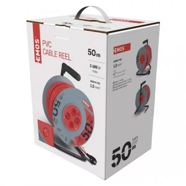 EMOS Buben 4Z 50M 1,5MM PVC VYPÍNAČ. P194504