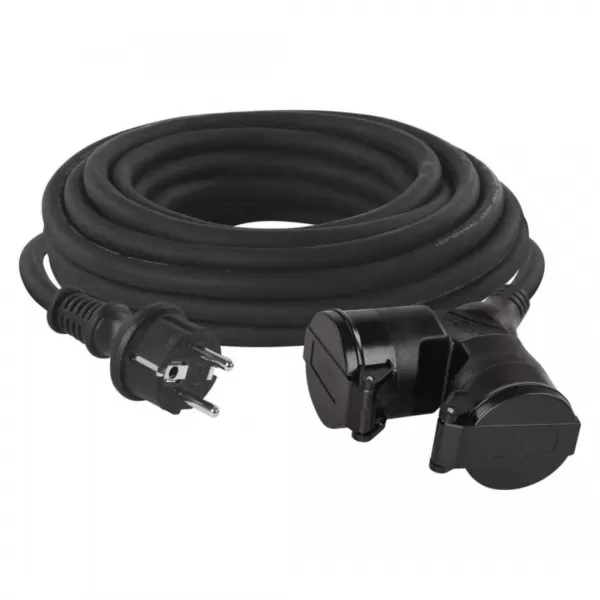 EMOS Prodlužka 2Z 15M 3x1,5 GUMA IP44 P0602