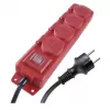 EMOS Prodlužka,4x2P+PE IP44,5M,guma/neopren,/P14151/