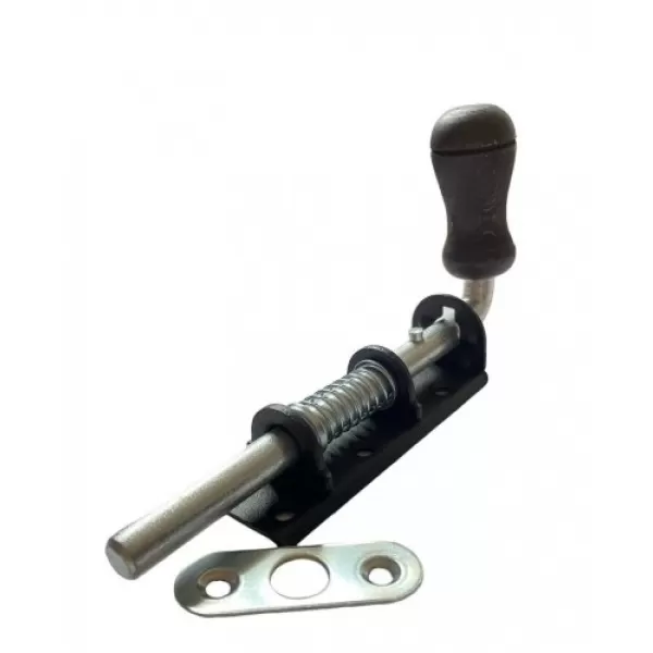 ADOBY WSPU 150c Zástrč pružinová s dřev. koncovkou černá 150x30mm